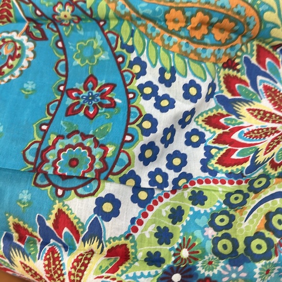 Colorful gorgeous Blue Fabric Bundle with Floral and Scales Patterns - Picture 5 of 14